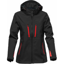 Women's Patrol Softshell - Black,Bright Red