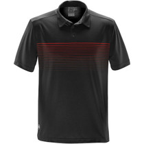 Men's Wavelength Polo - Black,Bright Red
