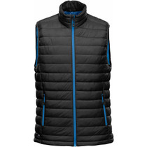 Men's Stavanger Thermal Vest - Black,Azure Blue