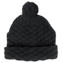 Pom Pom Beanie - Black,Black,Black