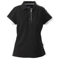 Antreville Women's Cotton Polo - Black