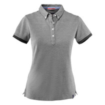 Larkford Women's Cotton Polo - Black Melange