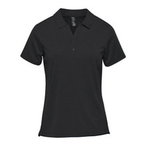 Women's Dockyard Performance Short Sleeve Polo - Black
