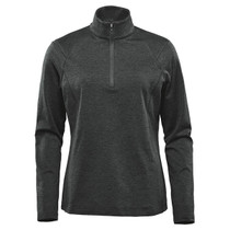 Women's Treeline Performance 1/4 Zip Pullover - Black Heather
