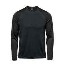 Men's Milano L/S Crew Neck - Black