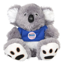 <p>15cm h of adorable cute fluff. Choose “Lilly” the Koala and see the difference long haired ultra-plush makes. Super soft, high quality plush with plastic details and embroidered feet. Choose from one of eight different shirt colours.</p>
<p>Please note a standard digital transfer CMYK cannot be exactly PMS matched. To convert artwork colours from CMYK to PMS is $40.00 nett per colour.</p>
<p>Please note the &#8216;Grey&#8217; in the stock category, stands for the actual Koala plush toy.</p>
<p>Keywords: Toys, toy, kids, fun</p>
