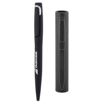 <p>This twist-action ballpoint pen is designed to impress, featuring a discreet clip, a rubberised finish for a comfortable grip, and a Black German ink refill for smooth, effortless writing. The engraving reveals a stunning mirror finish, making it a sleek, standout accessory for any desk or meeting.</p>
