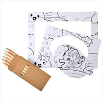 <p>Unleash your creativity with this fun magnet that separates into two photo frames and a fridge magnet! These colour-in magnets are printed in black and have no laminate finish, so you can easily colour them in with pencils or pens. Perfect for stress relief and boredom-busting on the go, personalise your magnet while displaying your favourite memories. Each set is polybagged with NP133 unbranded.</p>
