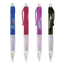 <p>A refined writing tool with a translucent barrel and grip, accented by satin chrome-painted details. This sleek pen adds a touch of elegance to any collection and comes equipped with black ink for smooth, effortless writing.</p>
