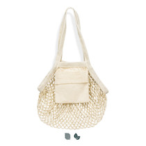 Cotton Mesh Foldaway Tote Bag - Small