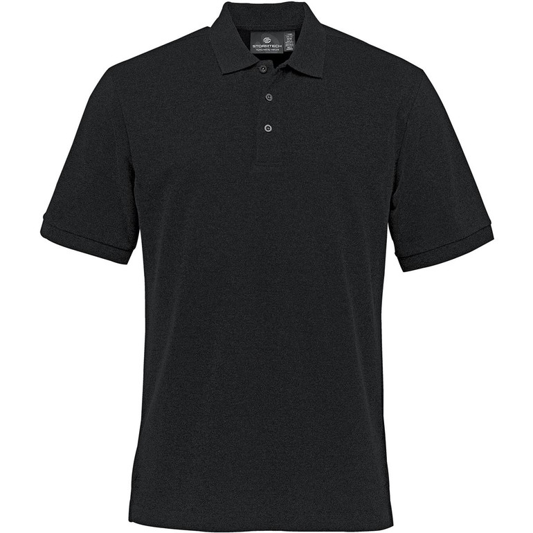 Men's Nantucket Stretch Pique Polo - Black