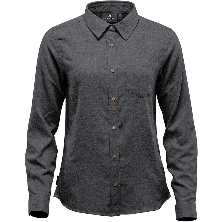 Women's Cambridge L/S Shirt - Charcoal