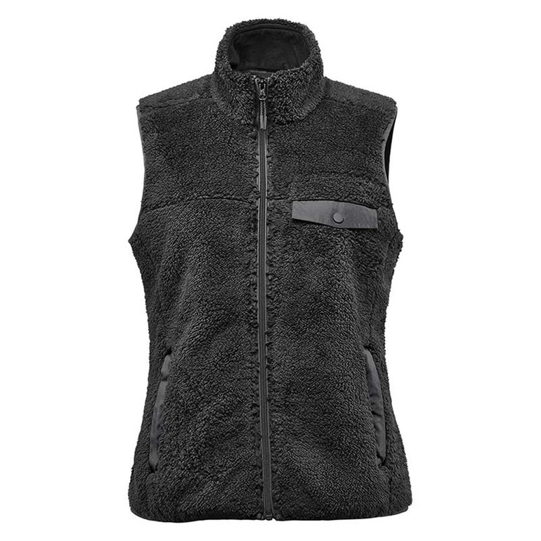 Women's Bergen Sherpa Fleece Vest - Black