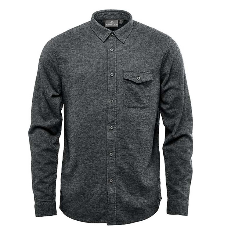 Men's Dockyard Long Sleeve Twill Shirt - Graphite