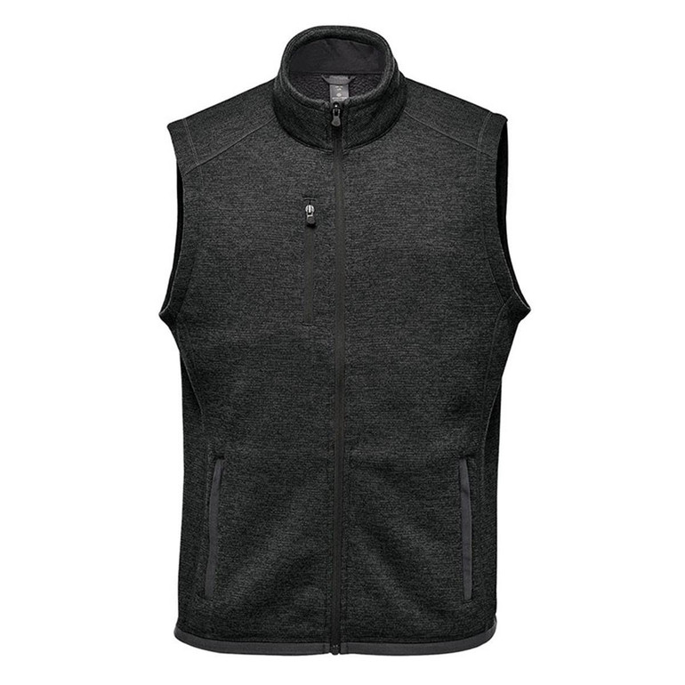 Men's Avalante Full Zip Fleece Vest - Black Heather