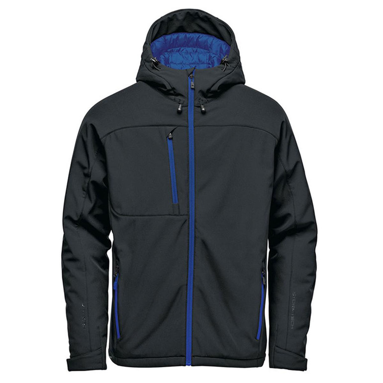 Men's Orbiter Insulated Softshell - Black,Azure Blue