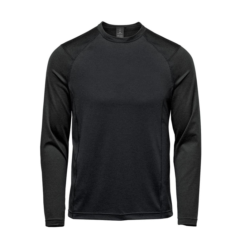 Men's Milano L/S Crew Neck - Black