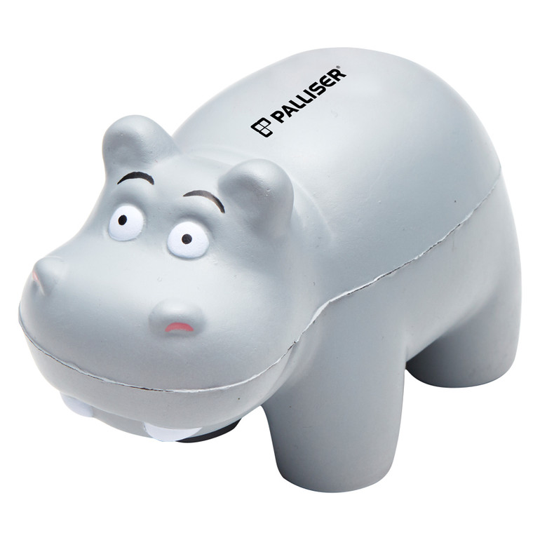 <p>This hippo-shaped stress reliever is all about big squeezes and a bigger personality. Made for pressing, squishing and keeping hands busy, it brings a bit of fun to any brand.</p>
<p>Due to the nature of stress materials, small print quirks like ripples or tiny marks may pop up, even with double ink pad printing.</p>
