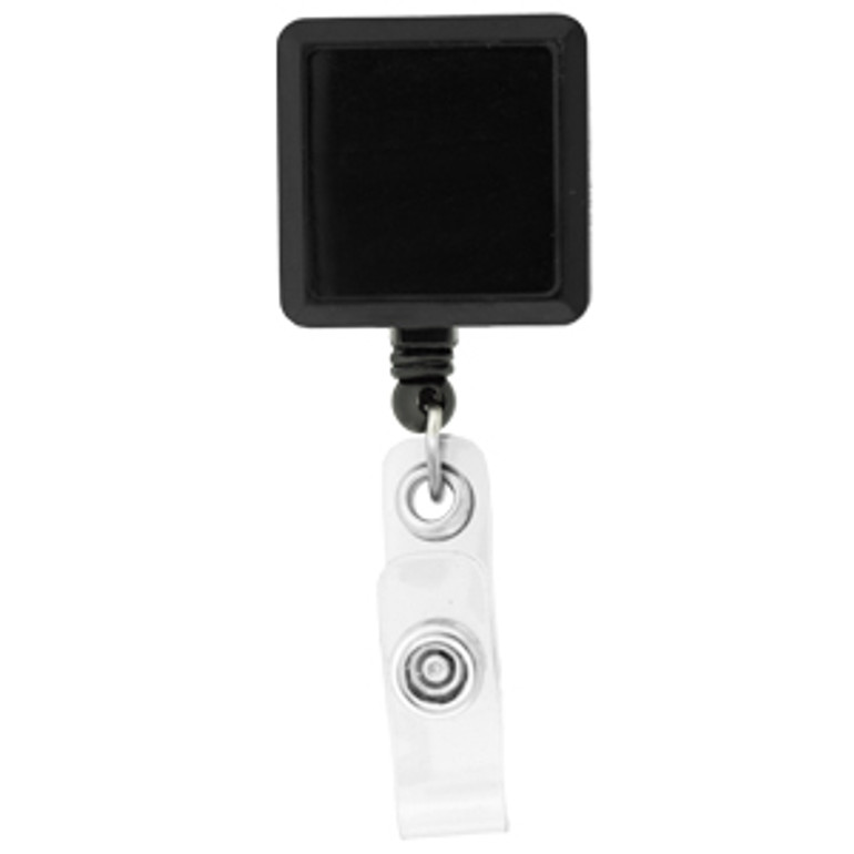 Rectangle Badge Holder - Black