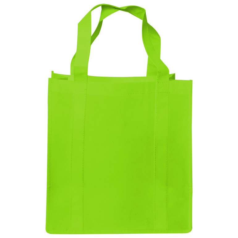 Shopping Tote Bag with Gusset - Lime