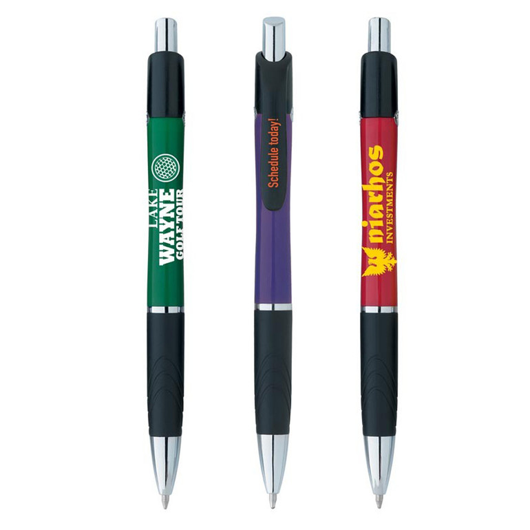 <p>For bold writers of the world; a 1.2mm black ink ballpoint with a contoured barrel and a rubberized grip for enhanced comfort. Comes with black ink.</p>
