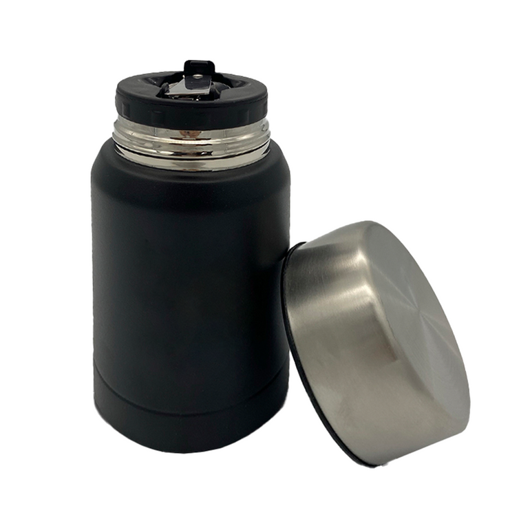 <p>Keep your meals or drinks fresh and at the perfect temperature wherever you go with this 500ml vacuum flask. Made from durable, BPA-free food-grade stainless steel with a powder-coated exterior, this flask is perfect for both hot and cold beverages. The copper lining ensures your drinks stay cold for hours, while the silicone spill-proof seal and spoon holder in the lid make it both practical and convenient. With a wide mouth for easy cleaning and a folding food-grade spoon for storage, this flask is your go-to for camping, picnics, or office use.</p>
