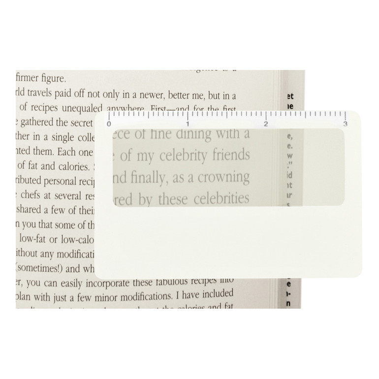 Pocket Ruler Magnifier with Sleeve - Unbranded