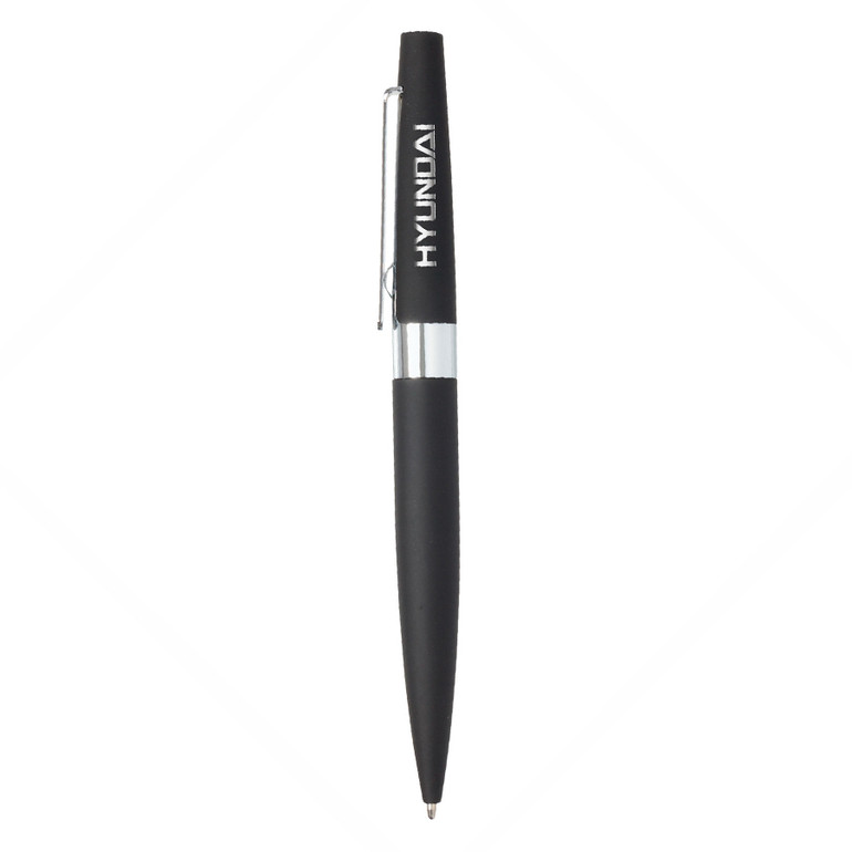 <p>The Peri Pen features a twist-action design with a black rubber-coated body and a sleek mirror finish underneath. Equipped with a Black German ink refill, it delivers smooth and reliable writing with every use.</p>
