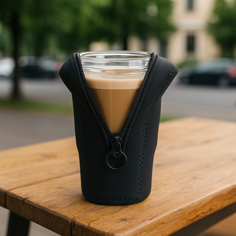 <p>Keep your Oakleigh cup safe and protected with this durable neoprene pouch. Designed to prevent bumps and scratches, it’s the perfect companion for your cup, ensuring it stays secure during travel.</p>
<p><strong>Please note a standard digital transfer CMYK cannot be exactly PMS matched. To convert artwork colours from CMYK to PMS is $40.00 net per colour.</strong></p>
