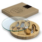 NATURA Glass & Bamboo Cheese Board