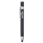 <p>This click-action metal pen features a unique rubberised finish and comes with black ink for smooth writing. It also includes a matching stylus tip for easy navigation on devices. Each pen is engraved to reveal a striking matte finish, offering a 500m writing distance—perfect for long-lasting use.</p>
<p>Product Dimensions: 135mm long</p>
