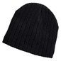 Cable Knit Beanie - Black