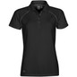Women Piranha Performance Polo - Black,Granite