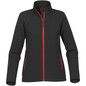 Women's Orbiter Softshell - Black,Bright Red