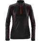 Women's Pulse Fleece Pullover - Black,Bright Red