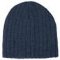 Heather Cable Knit Beanie - Navy Heather