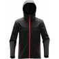 Men's Orbiter Softshell Hoody - Black,Bright Red