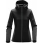 Women's Orbiter Softshell Hoody - Black,Dolphin
