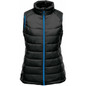 Women's Stavanger Thermal Vest - Black,Azure Blue