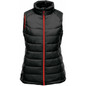 Women's Stavanger Thermal Vest - Black,Bright Red