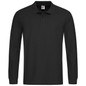 Men's Polo Long Sleeve - Black Opal