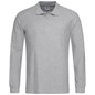 Men's Polo Long Sleeve - Grey Heather