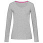 Women's Claire V-neck Long Sleeve - Grey Heather