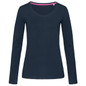 Women's Claire V-neck Long Sleeve - Marina Blue