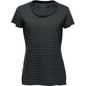 Women's Railtown Crew Neck Tee - Black,Grey Heather