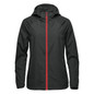 Women's Pacifica Wind Jacket - Black,Bright Red