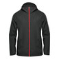 Men's Pacifica Wind Jacket - Black,Bright Red