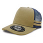 Striped Trucker - Khaki,Navy,Khaki,Khaki