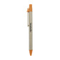 <p>This click-action ballpoint pen is made from recycled paper, and features a biodegradable paper barrel and a wooden clip for a natural, eco-friendly touch. A great choice for those looking to reduce their environmental impact while still enjoying a reliable writing instrument.</p>
