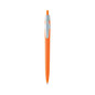 <p>A retractable ballpoint pen with a white barrel and coloured accents, utilizing colour as a fun design feature. Offering beautifully vibrant branding. Comes with black ink.</p>
